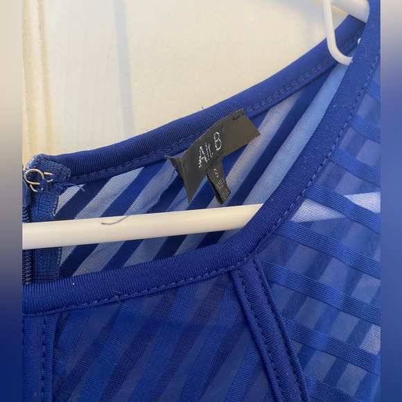 Alt B Little Blue Mesh Dress - Picture 6 of 6